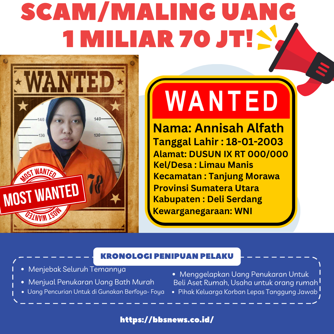 Viral WNI Menggelapkan Uang 1 Milliar 70 Juta Jasa Penukaran Uang Bath